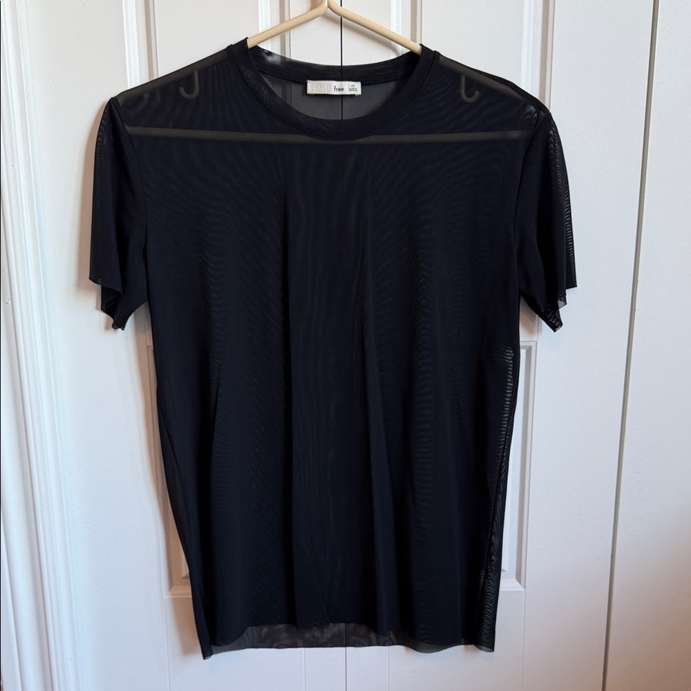 Aritzia Oversized Mesh Tee